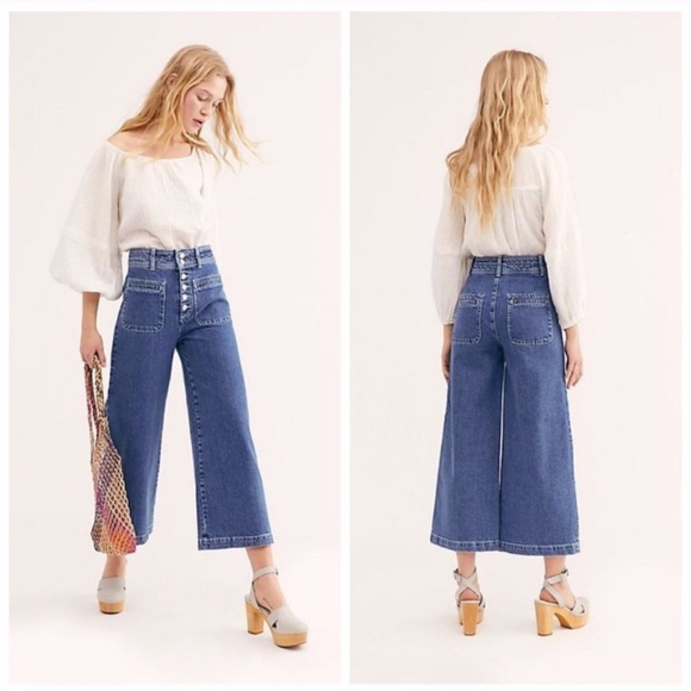 Free People colette crop jeans, size 26